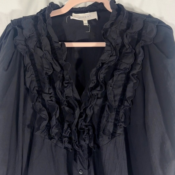 The Great Tuxedo Black Button Up Blouse - Picture 4 of 8